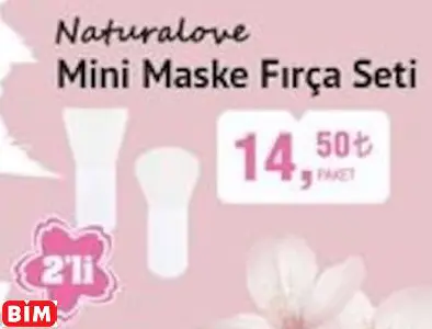 NATURALOVE MİNİ MASKE FIRÇA SETİ